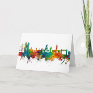 Kingston upon Hull England Skyline Card