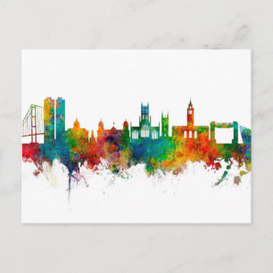 Kingston upon Hull England Skyline Postcard