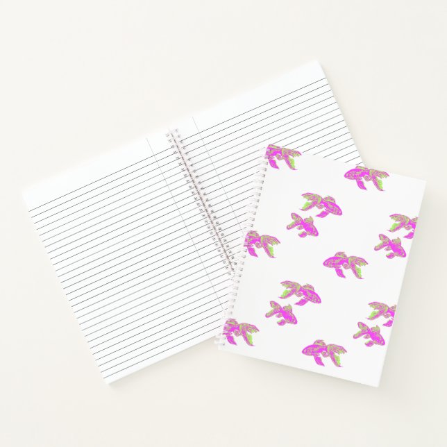 Kingyo Goldfish Pink Notebook (Inside)