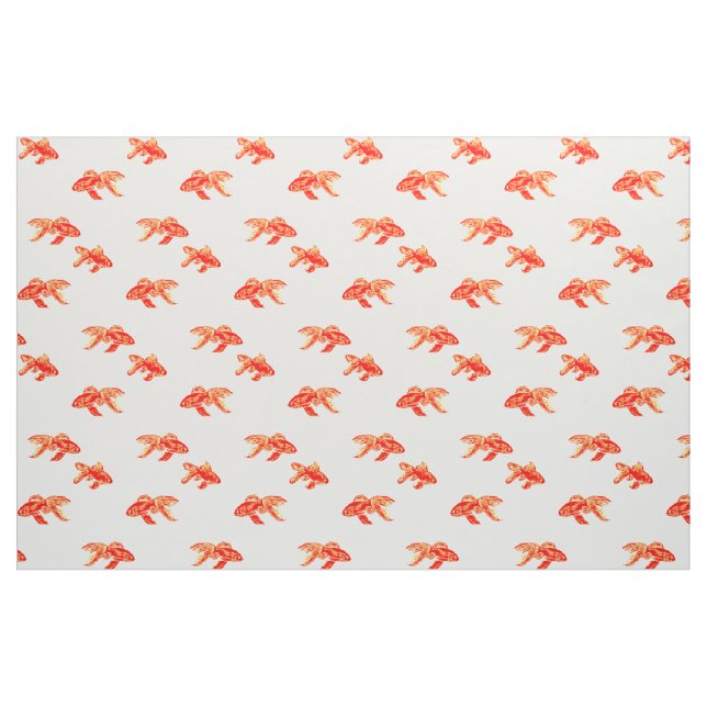 kingyo red and yellow fabric (Fat Quarter)