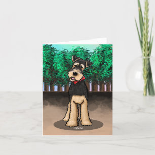KiniArt Airedale Terrier Card