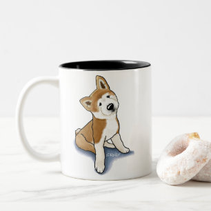 KiniArt Akita Puppy Mug