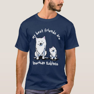 KiniArt American Eskimo Friends T-Shirt