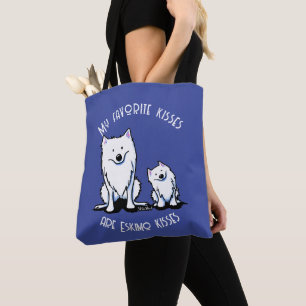 KiniArt American Eskimo Tote Bag