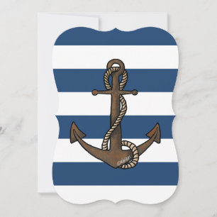 KiniArt Anchor Nautical Invitation