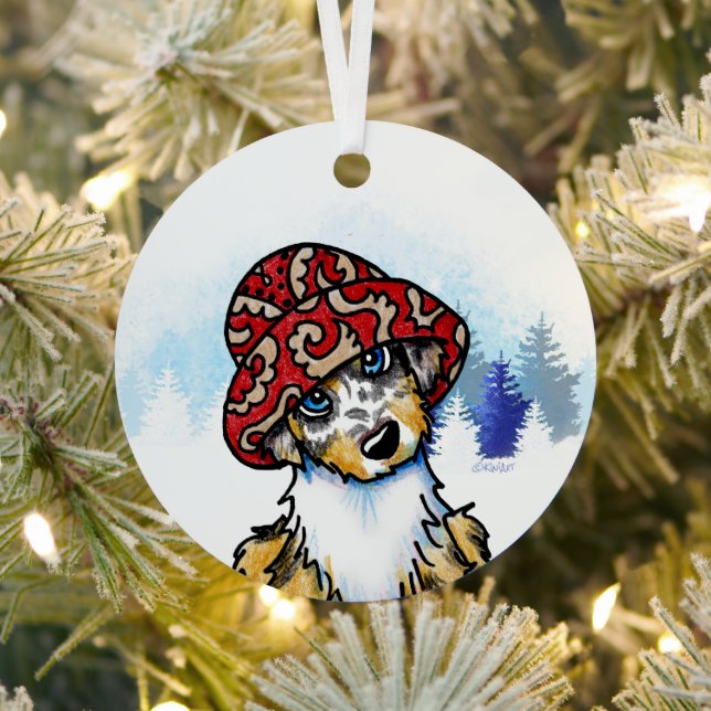 KiniArt Australian Shepherd Ornament  (Insitu)