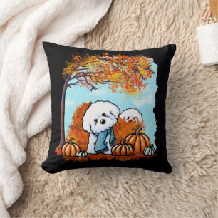 KiniArt Autumn Bichon Frise Cushion