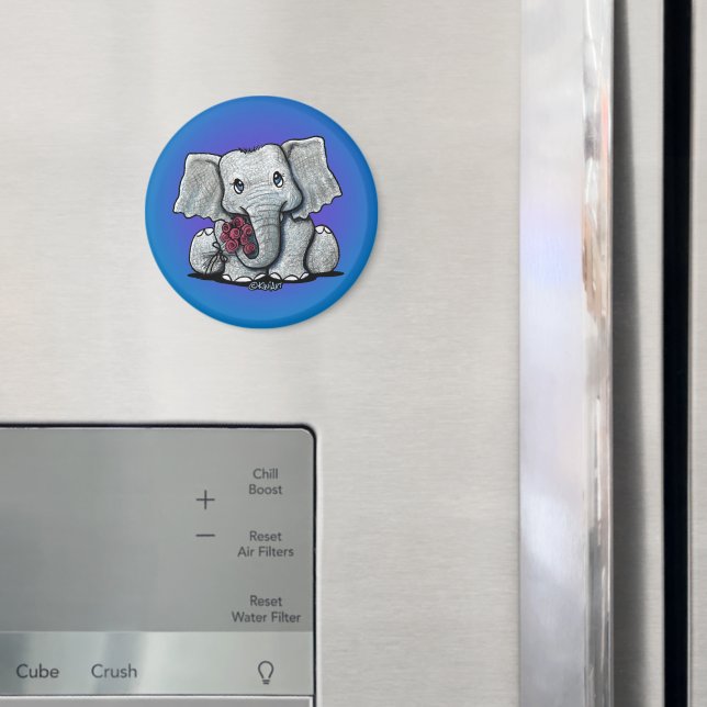 KiniArt Baby Elephant Magnet (In Situ (Fridge))