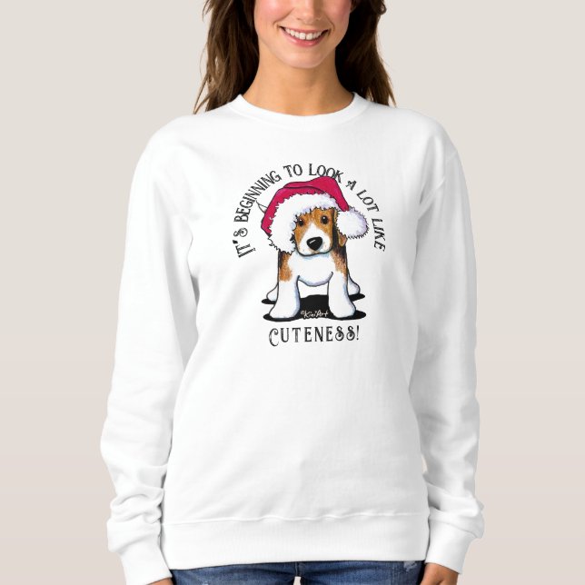 KiniArt Beagle Christmas Sweatshirt (Front)
