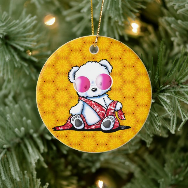 KiniArt Bear Ceramic Tree Decoration (Tree)