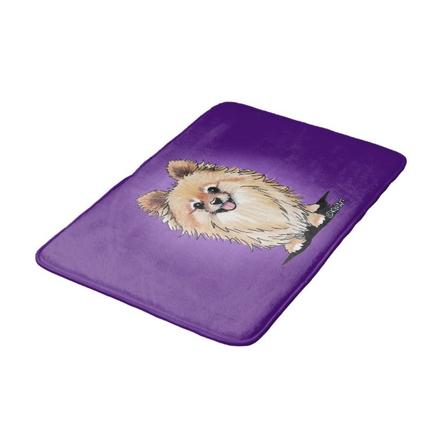 KiniArt Bella Pom Bath Mat (Angled)