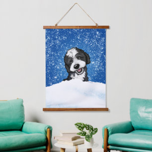KiniArt Bernadoodle Hanging Tapestry