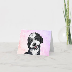 KiniArt Bernadoodle Thank You Card