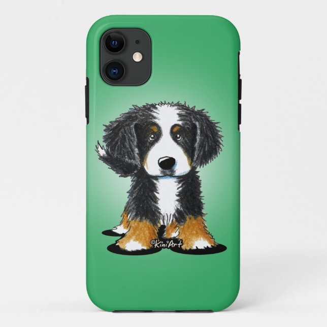 KiniArt Bernese Mountain Dog Case-Mate iPhone Case (Back)
