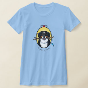 KiniArt Bernese Mountain Dog Fishing T-Shirt