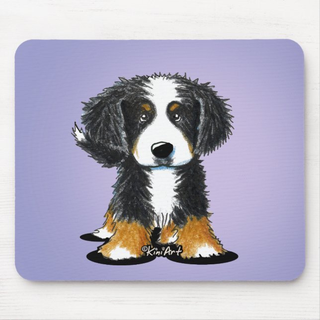 KiniArt Bernese Mountain Dog Mouse Mat (Front)