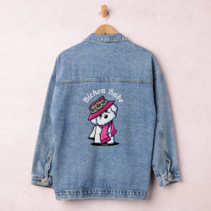 KiniArt Bichon Frise Denim Jacket