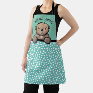 KiniArt Bigfoot Baby All-Over Print Apron