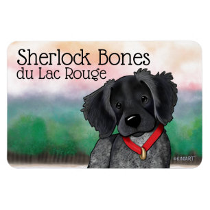 KiniArt Black Roan Brittany Magnet