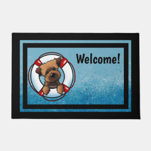 KiniArt Border Terrier Rescue Doormat