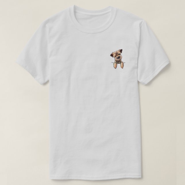 KiniArt Border Terrier T-Shirt (Design Front)