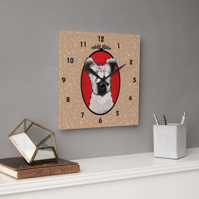 KiniArt Briard Wall Clock (Office)