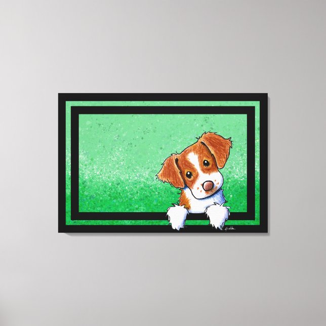 KiniArt Brittany Art Canvas Print (Front)