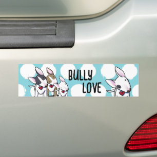 KiniArt Bull Terrier Bumper Sticker