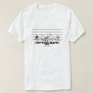 KiniArt Bully Lineup Bull Terrier T-Shirt