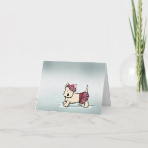 KiniArt Cairn Rainy Day Greeting Card