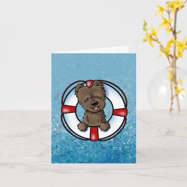 KiniArt Cairn Rescue Card (Yellow Flower)