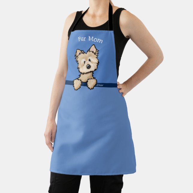 KiniArt Cairn Terrier All-Over Print Apron (Insitu)