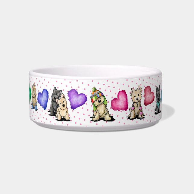 KiniArt™ Cairn Terriers Bowl (Front)