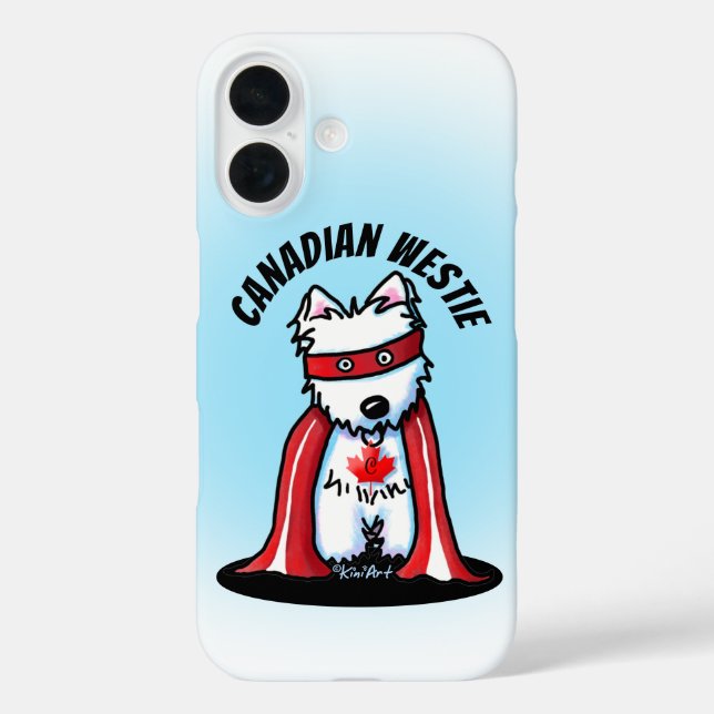 KiniArt Canadian Westie Case-Mate iPhone Case (Back)