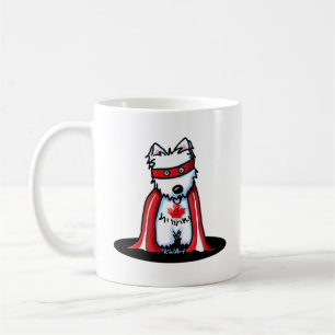 KiniArt Canadian Westie Superhero Coffee Mug