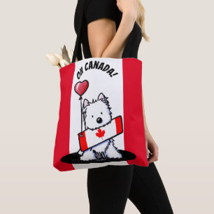 KiniArt Canadian Westie Tote Bag