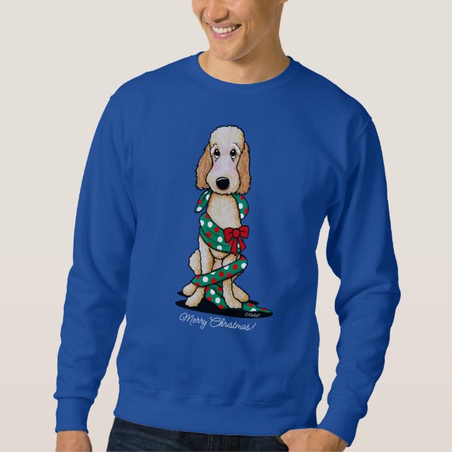KiniArt Christmas Blonde Doodle Sweatshirt (Front)