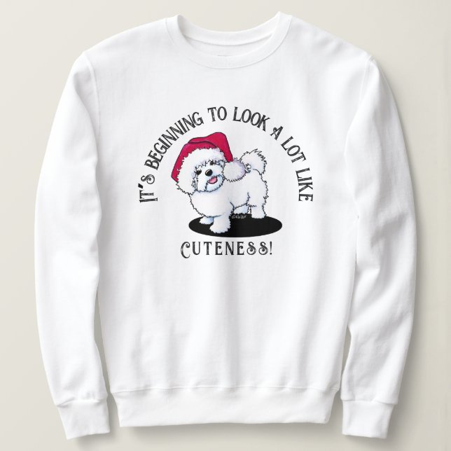 KiniArt Christmas Cuteness Sweatshirt (Design Front)