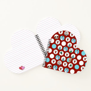 KiniArt Christmas Dogs and Snowman Notebook