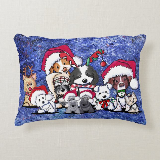 KiniArt Christmas Party Decorative Cushion (Front)
