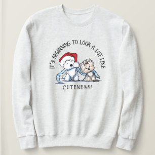 KiniArt Christmas Terriers Sweatshirt