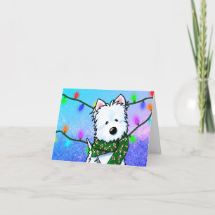 KiniArt Christmas Westie Holiday Card