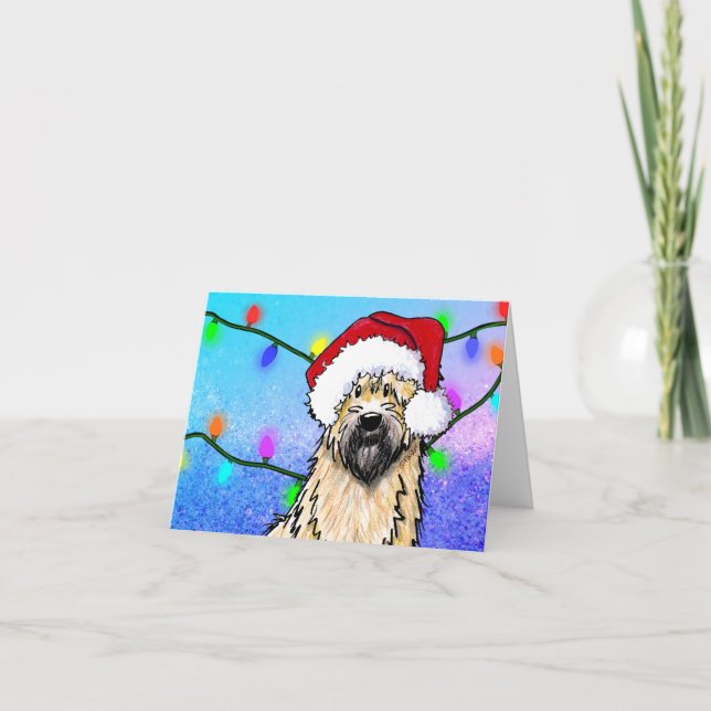 KiniArt Christmas Wheatie Holiday Card (Front)