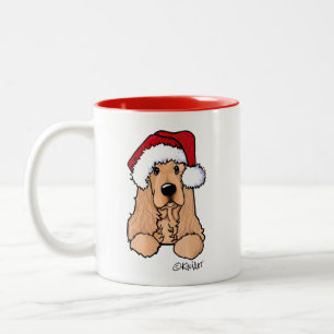 KiniArt Cocker Spaniel Christmas Mug