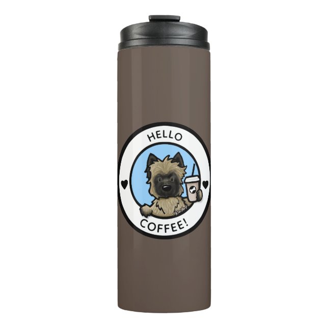 KiniArt Coffee Cairn Thermal Tumbler (Front)