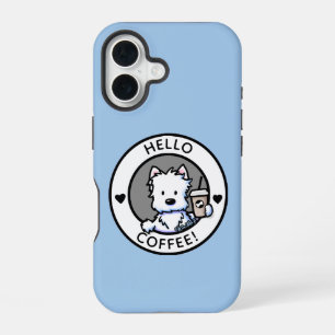 KiniArt Coffee Westie Case-Mate iPhone Case