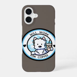 KiniArt Coffee Westie Case-Mate iPhone Case