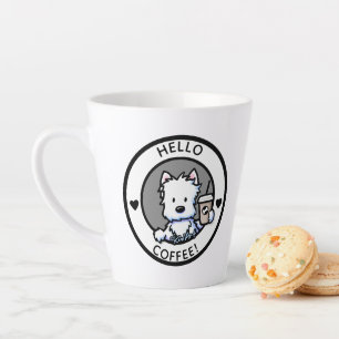 KiniArt Coffee Westie Latte Mug