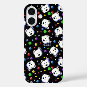 KiniArt Confetti Westies iPhone 16 Case