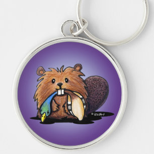 KiniArt Cute Beaver Keychain